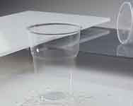 Verre gobelet plastic  (600pcs) transparent   emballage individuel